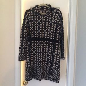 Heather B 3/4 Length Sweater Coat Sz M